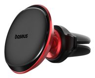 Baseus C40141201913-00 Support passif pour téléphone portable/smartphone, support d'aération de voiture, noir, rouge