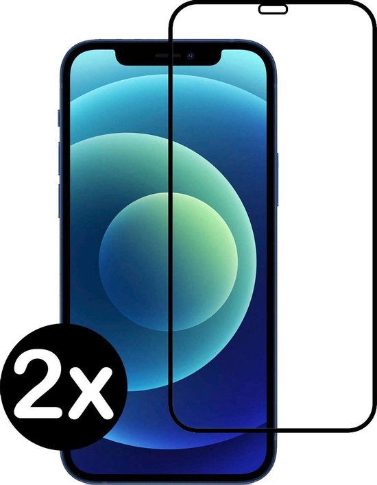 2x Screenprotector voor iPhone 12 Pro Max - Tempered Glass - Blue Light Filter