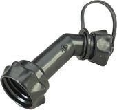 Hünersdorff Starre schenktuit met HD-PE sluiting voor kleine jerrycans en dubbele jerrycans ECO+PROFI, zwart