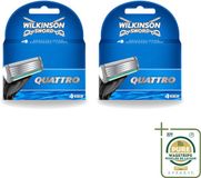 Wilkinson 2 x Quattro Lames de recharge avec trimmer de précision