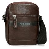 Pepe Jeans Horley Bagage- schoudertas voor heren, Bruin, Eén maat, Schoudertas