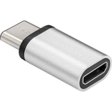 Goobay 56636 USB-C naar USB 2.0 Micro-B adapter, zilver
