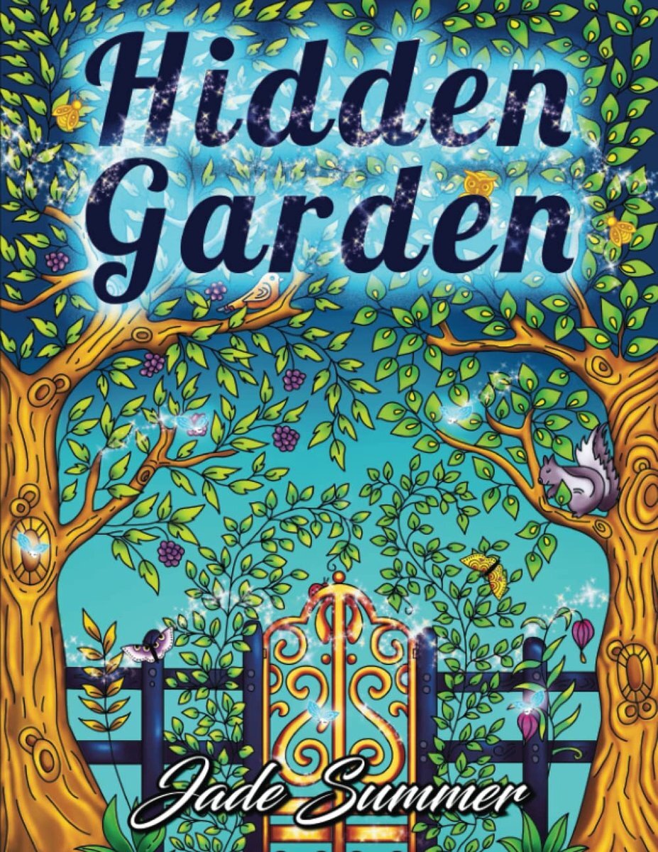 Jade Summer Hidden Garden Coloring Book - - Kleurboek voor volwassenen