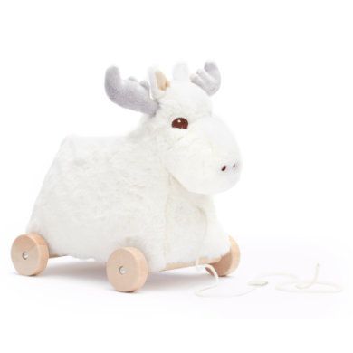 Kids Concept Trekdier Edvin - Eland - Wit