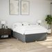 Maison Exclusive - Cadre de lit sans matelas gris foncé 160x200 cm tissu