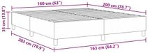 vidaXL - Platformbedframe - Lichtgrijs - 160 x 200 cm - Corduroy stof
