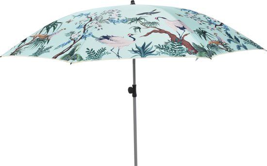 Merkloos Nampook Stokparasol 200 cm pauwen