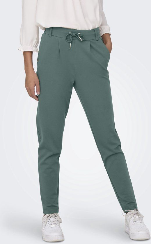 ONLY ONLPOPTRASH LIFE EASY COL PANT PNT NOOS Dames Broeken - Dark Forest - W32 X L30