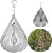 Ornement de jardin merkloos rotatif en forme de goutte d'eau - Attrape-soleil en métal pour intérieur et extérieur