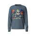 NAME IT KIDS rechtvallende longsleeve met print - blauw