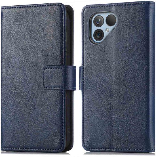 iMoshion Hoesje Fairphone 5 - Book Case - Donkerblauw - Met Pasjeshouder