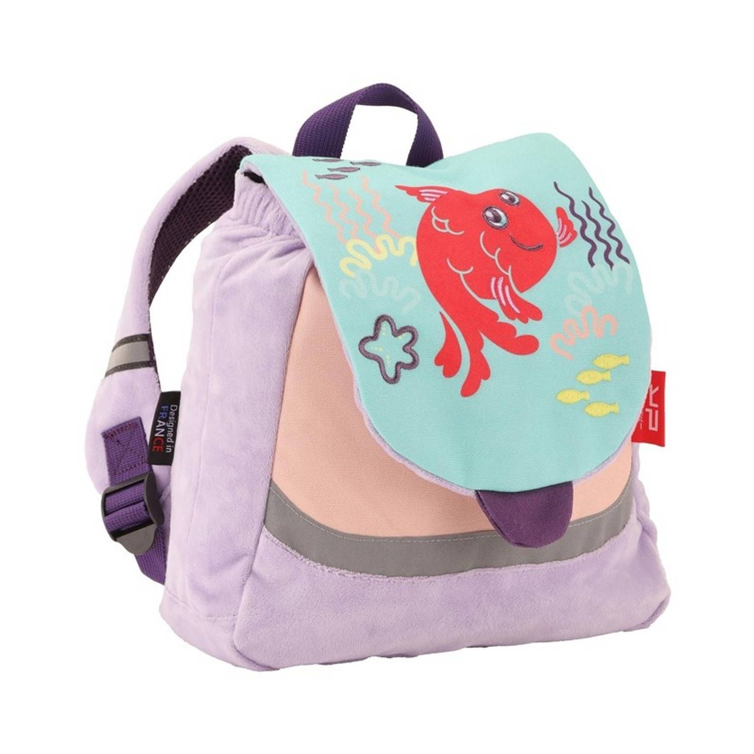 Simbashop Peuterrugzak Rode Vis - 29 x 23 x 10 cm - Polyester
