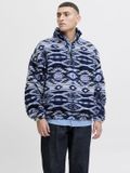 JACK&JONES Joreddie Teddy Half Zip HN T25 Heren Sweater M Sky Captain