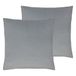 Evans Lichfield Sunningdale polyester gevulde kussens (Twin Pack), platina, 50 x 50 cm