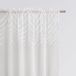 ROOM99 Lindsay Gordijn met plooiband, 140 x 250 cm breed x hoogte, voor woonkamer, slaapkamer, voor dakbedekking, pompons wit, 1 stuk