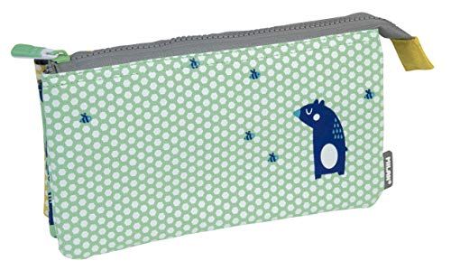 MILAN Portatodo 5 Compartimentos Net&lit Verde Etui - 22 cm - Verde