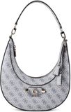 GUESS Lindsey Hobo Slate Logo schoudertas blauwgrijs