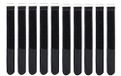 Infitronic INPKB4040BLK – 10 x klittenband-kabelbinders met metalen oogje klittenband/fleece aan verschillende zijden (40 x 400 mm zwart)