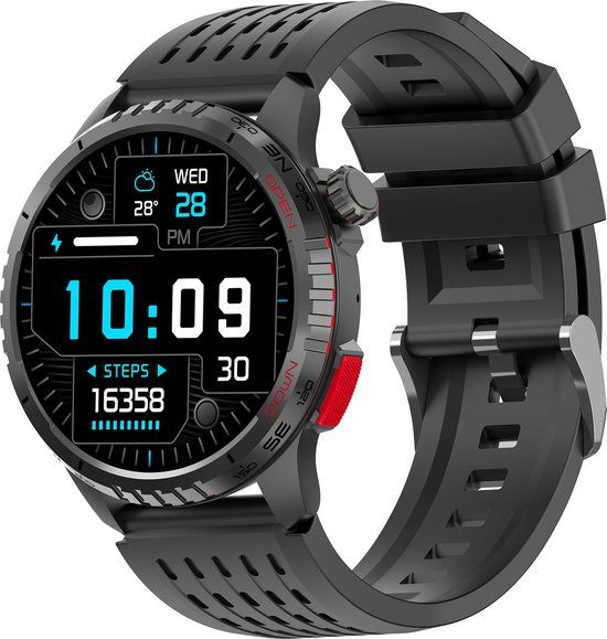 Denver SWG-345B Smartwatch - 1.43" AMOLED Display - GPS - Black