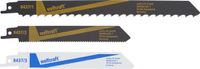 Wolfcraft Lames de scie sabre - Set de 3 pièces pour bois, métal et plastique