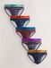 Next - Heren - Set van 5 katoenrijke slips - Navy Burgundy Spot Stripe