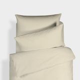 Bianca Plain Dyed Cream beddengoed 140 x 220 + 60 x 70 cm