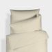 Bianca Plain Dyed Cream beddengoed 140 x 220 + 60 x 70 cm