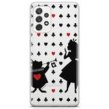 ERT GROUP mobiel telefoonhoesje voor Samsung A72 5G origineel en officieel erkend Disney patroon Alice & Friends 001 optimaal aangepast aan de vorm van de mobiele telefoon, gedeeltelijk bedrukt