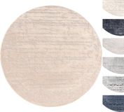 TESSO LIVING Modern Laagpolig Vloerkleed Rond – 120 cm – Beige