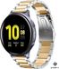 Strap-it Samsung Galaxy Watch Active / Active2 stalen bandje - zilver/goud