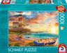 Schmidt Legpuzzel Zonsondergang in de vuurtorenbaai 1000 stukjes