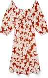 VERO MODA Vmdicthe 3/4 Square Calf Dress Wvn Ga Vmdicthe Wvn Ga 3/4 Vierkante Jurk Dames (1 stuk), Trots rood, XS