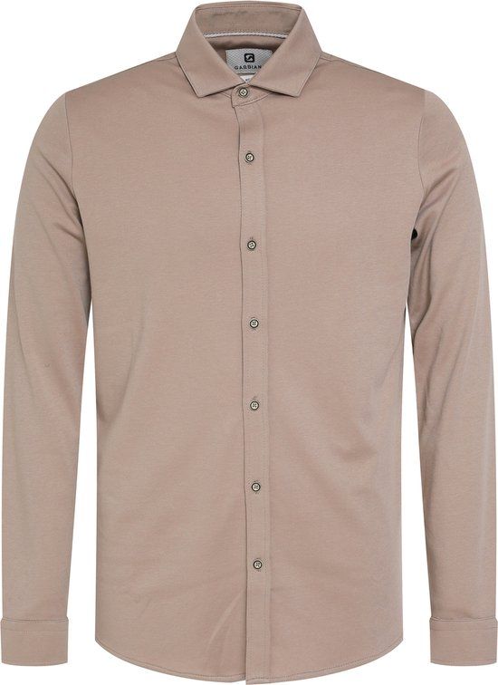Gabbiano Heren Overhemd - 333510 - Taupe - Maat L