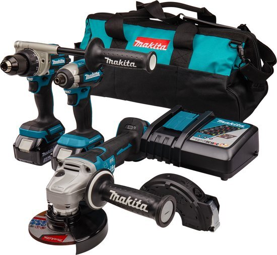 Makita DLX3156TX1 LXT 18V Li-Ion accu combiset (2x 5,0 Ah accu) in tas