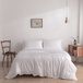 Boombamboo Premium Housse de couette Coco Blanc 200x220