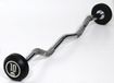 Muscle Power Vaste Curl Halterstang Rubber - 10 kg