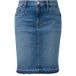 s.Oliver Jupe courte en jean avec ourlet ouvert femme