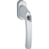Hoppe 11780629 venstergreep LIÈGE-Secu100-drukknop-sluitcilinder, 7x40, zilver geanodiseerd