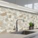 Beige Pierres Mosaïque Cuisine Murale Revêtement 200x80 cm