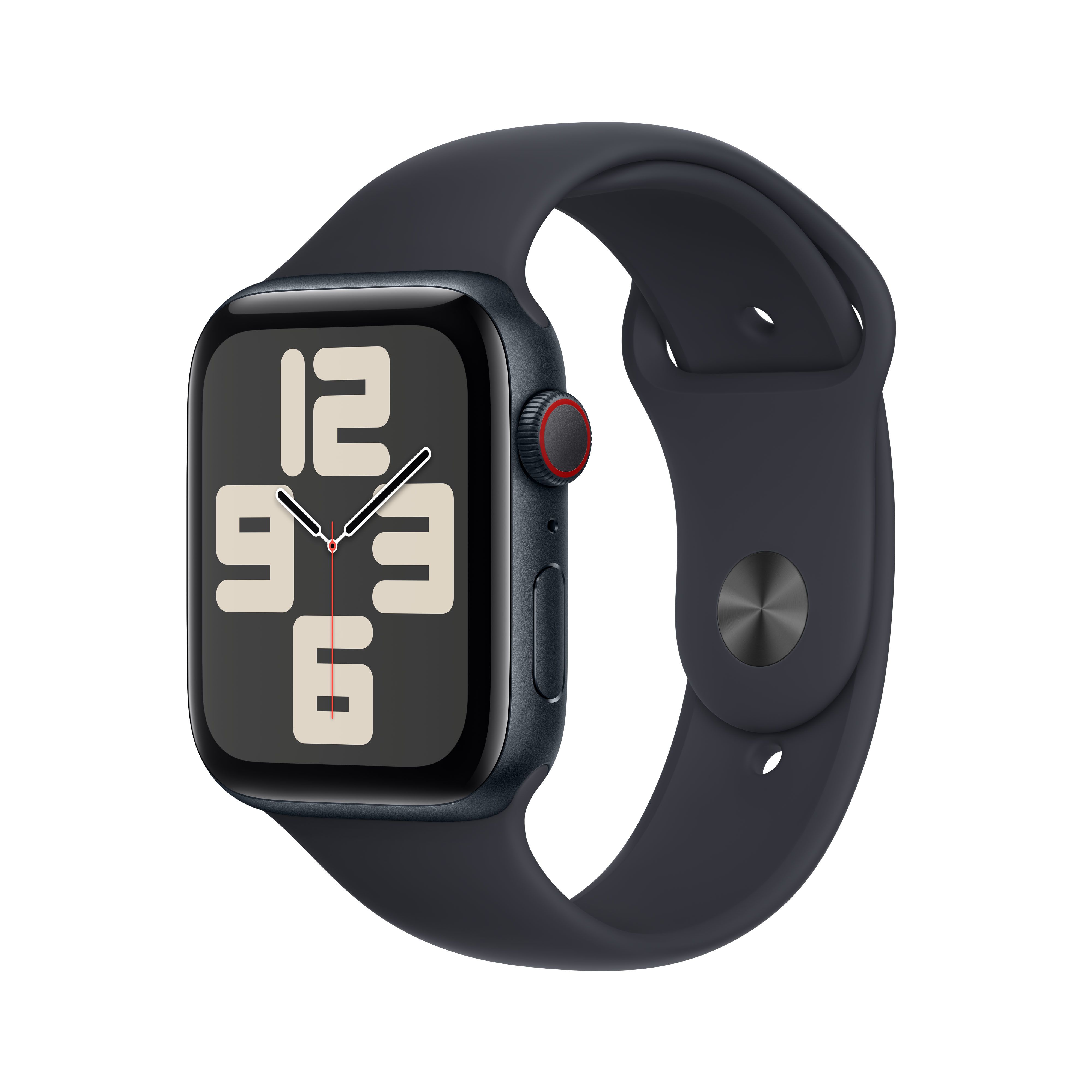 Apple Watch SE 2023 44mm - OLED - 4G - Zwart - GPS - M/L Band