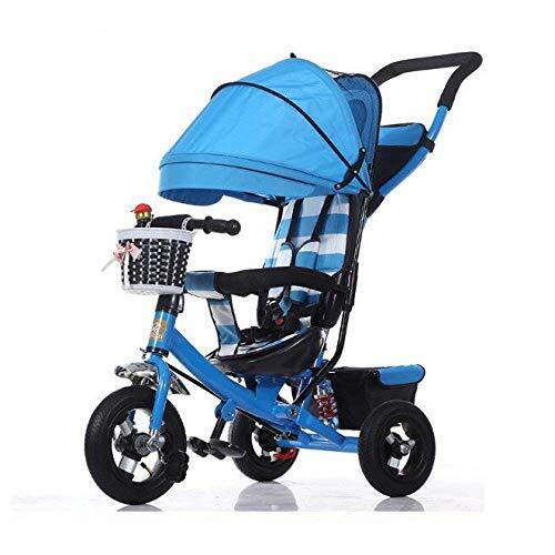 NBgycheche Driewieler Trike Kinderwagens Speelgoed Auto Wandelwagen Hoog Landschap Driewieler Wandelwagen 2-7 Jaar Oude Draagbare Wandelwagen Winkelmand Pasgeboren Huisdier Auto 5 Kleuren (Kleur: A)