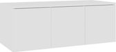 vidaXL Tv-meubel 80x34x30 cm bewerkt hout wit
