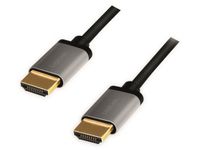 LogiLink HDMI AV Aansluitkabel 1 m Zwart-grijs