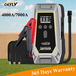 GKFLY Starter 4 en 1 4000A 7000A 150PSI Pompe de gonflage Compresseur d'air 59.2Wh Batterie externe 12V Starter numérique Gonfleur de pneus