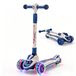 Trottinette pour enfants avec roues LED, musique, réglage de hauteur et pliable, adaptée aux enfants à partir de 2 ans