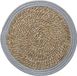 Secret de Gourmet Tafel Placemat - zeegras en grijs - rond - Dia 39 cm