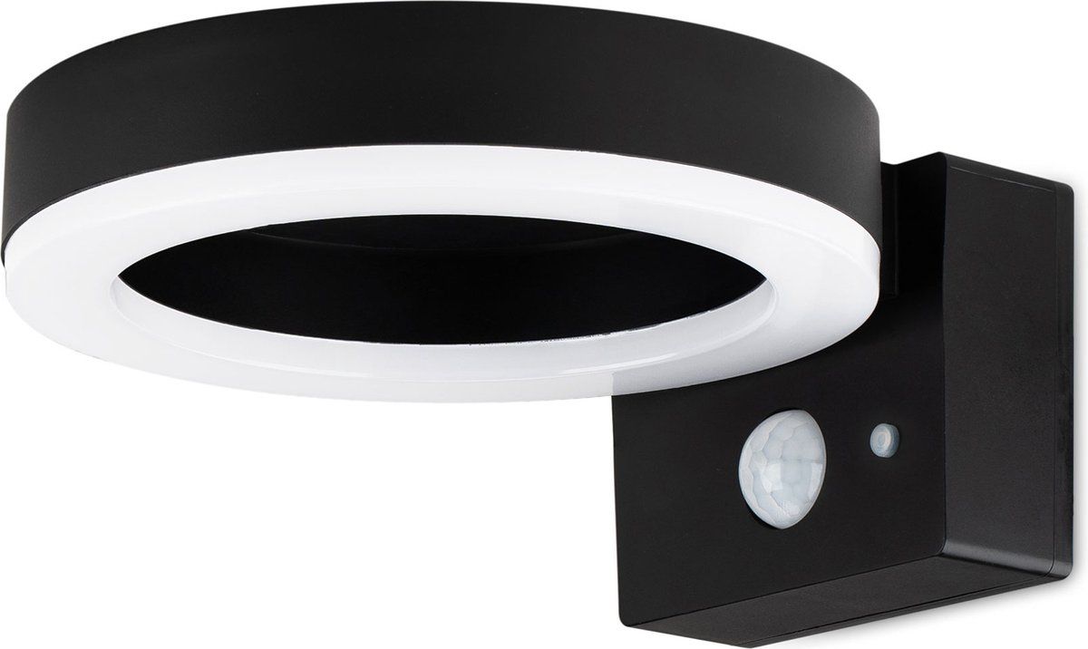 Brendz Malabo Solar LED Buitenlamp met Bewegingssensor - Zwart - 600 Lumen