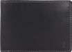 Esquire Dallas Portemonnee RFID-bescherming Leer 13 cm - Mannen - Horizontaal - Zwart
