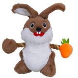 Nobby Pluche paashaas met touw 16 cm