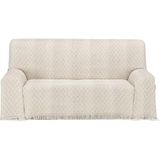 ECOMMERC3 Multifunctionele sprei, afmeting 130 x 180 cm, voor bank of bed, multifunctionele deken, extra zacht, beige